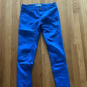 Bright blue pants